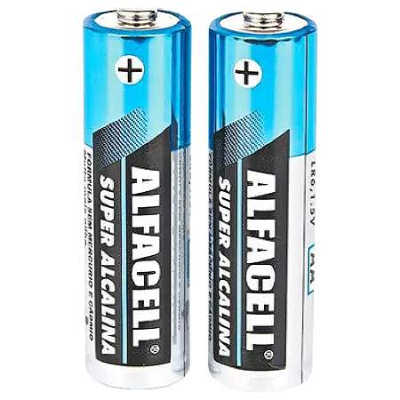 PILHA SUPER ALCALINA ALFACELL AA 1.5V LR6/AB COM 2 UNIDADES
