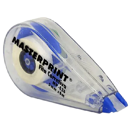 FITA CORRETIVA 5MMX6M MASTERPRINT MP436 CAIXA COM 12 UNIDADES
