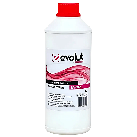 TINTA COMPATÍVEL EPSON EV365 UNIVERSAL CORANTE MAGENTA EVOLUT 1L