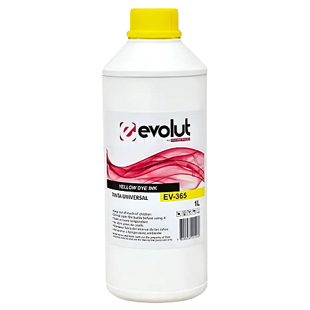 TINTA COMPATÍVEL EPSON EV365 UNIVERSAL CORANTE AMARELO EVOLUT 1L