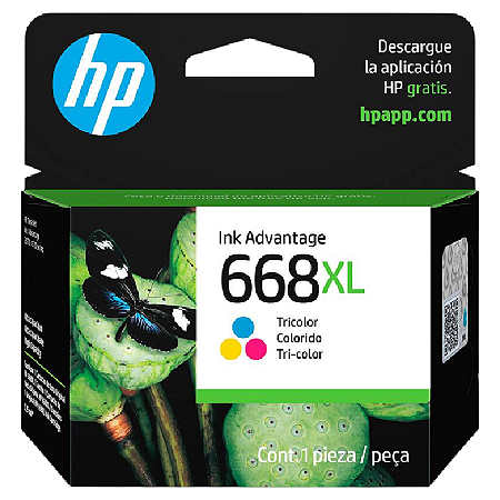 CARTUCHO DE TINTA ORIGINAL HP 668XL COLOR 5,5ML