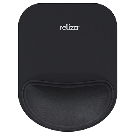 MOUSE PAD RELIZA 17X22CM COM APOIO DE PUNHO COMPACT PRETO