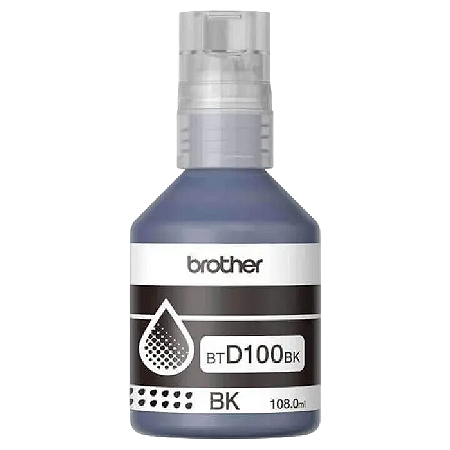 TINTA ORIGINAL BROTHER BTD100BK CORANTE PRETO 7,5K