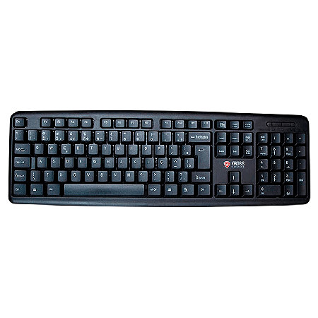 TECLADO COM FIO USB 2.0 1,3M MULTIMIDIA KE-K095V2 ELEGANCE KROSS PRETO