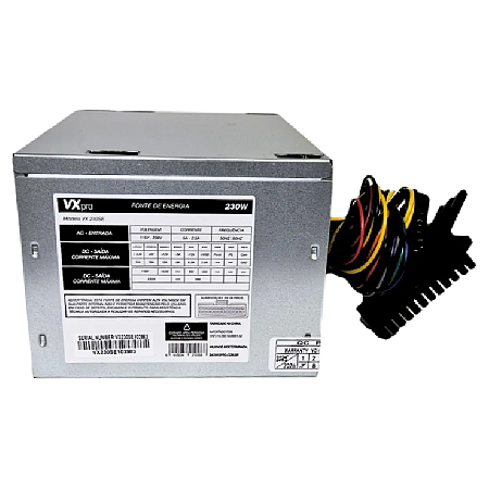FONTE DE ALIMENTAÇÃO ATX 230W SEM CABO VX230SE VXPRO