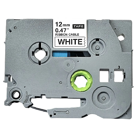 FITA ROTULADORA COMPATÍVEL BROTHER TZC-231 BRANCO/PRETO X-FULL 12MMx8M