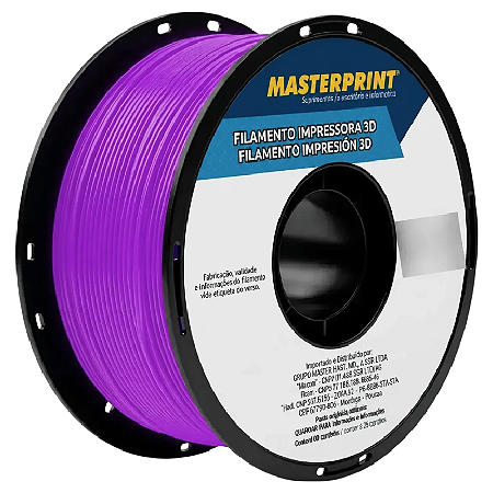 FILAMENTO 3D PETG 1.75MM MASTERPRINT FLUORESCENTE ROXO 1KG