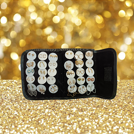 Estojo em pano de brincos