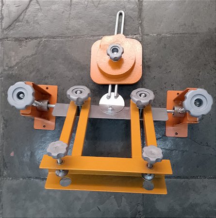 Garra Para Serigrafia Com Rolamento E Regulagem De Altura