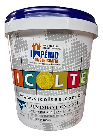 Tinta Silk Screen Tecido Sicoltex Hydrotex Cobertura