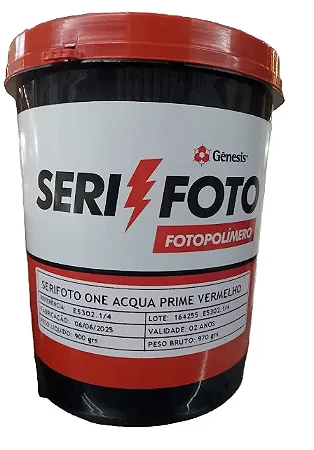 Emulsão Serifoto One ACQUA PRIME Genesis Serigrafia Silk Screen