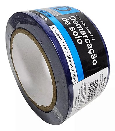 Fita Demarcação de Solo Importada 48mm x 30m Azul