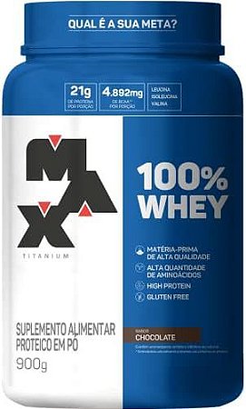 100% WHEY 900G MAX TITANIUM