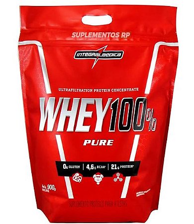 WHEY 100% 900G REFIL INTEGRALMEDICA