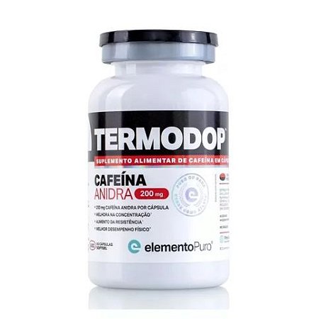 TERMODOP CAFEINA ANIDRA 200MG 60 CAPS ELEMENTO PURO