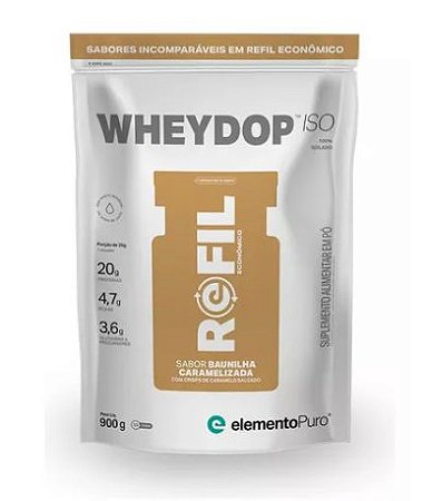 WHEYDOP ISO REFIL 900GR ELEMENTO PURO