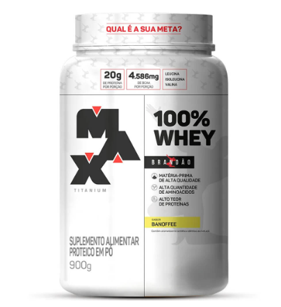100% WHEY RAFAEL BRANDÃO 900G MAX TITANIUM