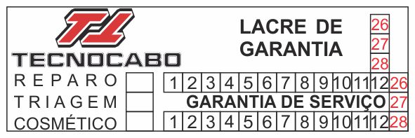 15000 Lacre Garantia Selo Adesivo Destrutível 3x1cm