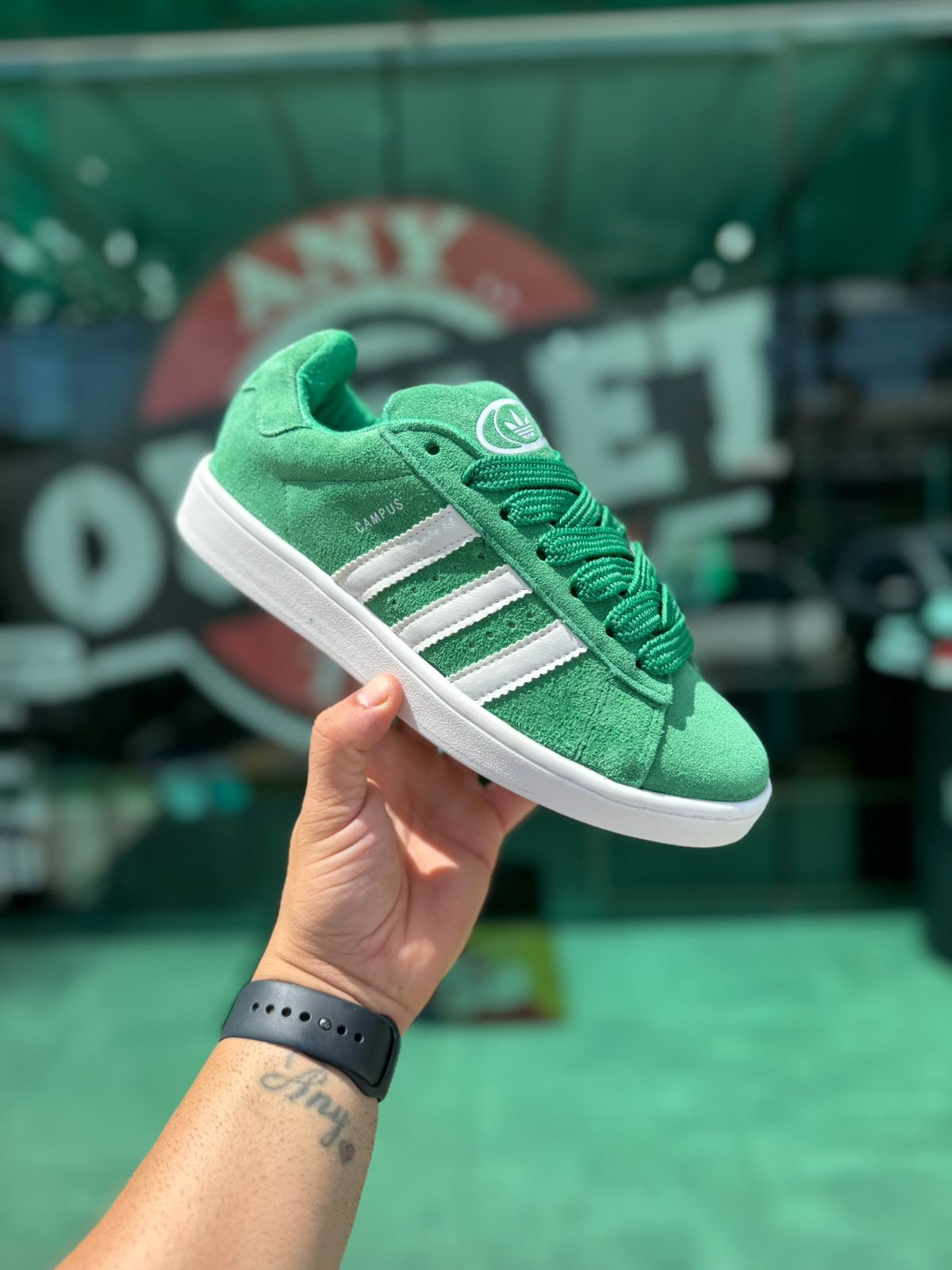 Tênis Adidas Campus 00s Verde-Branco Import