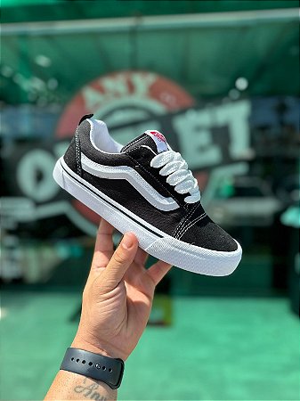 Tênis Vans Knu Skool Preto-Branco Premium