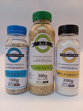 KIT 3 sabores Essencial - 100% Parrilla- Peixes