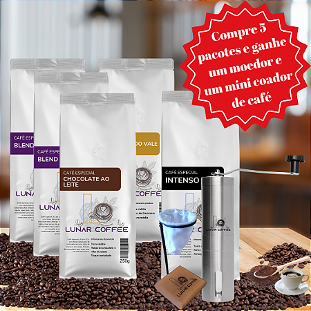 KIT 5 CAFES + BRINDE