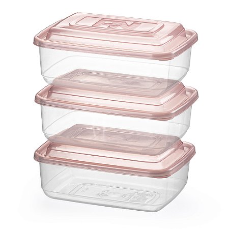 Conjunto 3 Potes Pequenos 500 ml