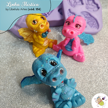 Molde  silicone Dragões