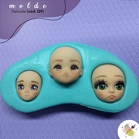 Molde Delicate rostinhos cod. 129