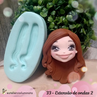 Molde Cabelos com Ondas
