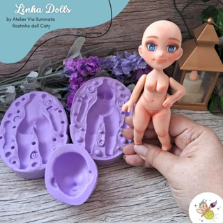 Moldes de Silicone Somente Corpo Dolls  Plus Catty