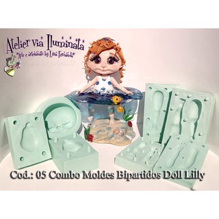 Molde Combo Bipartido Doll Lilly