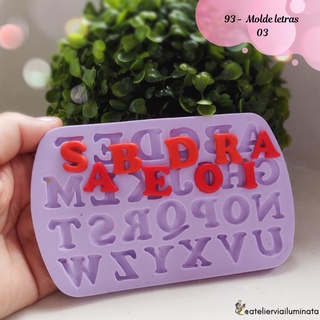 Molde de Silicone Letrinhas 03