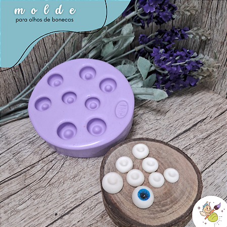 Molde para olhos de bonecas
