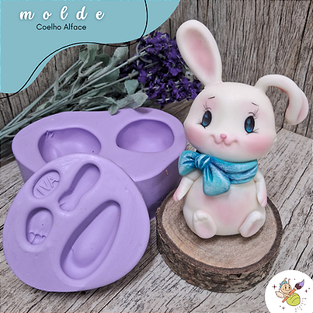 Molde coelho alface