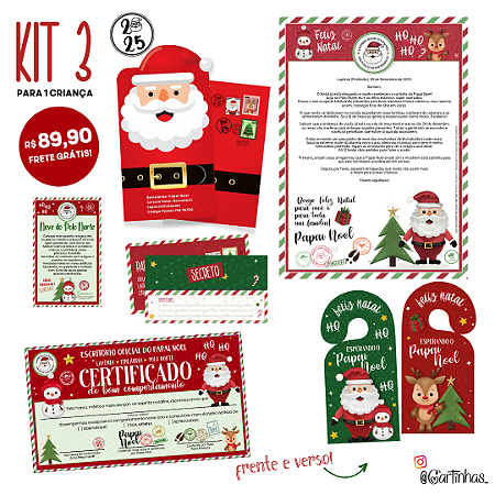 Carta Papai Noel Luxo