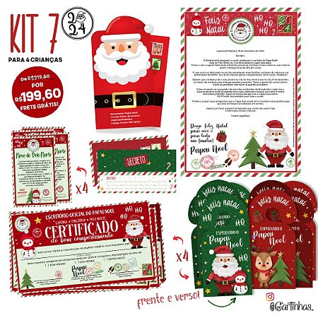 Carta Papai Noel| 4 irmãos