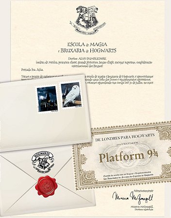 Carta do Harry Potter - Cartinhas