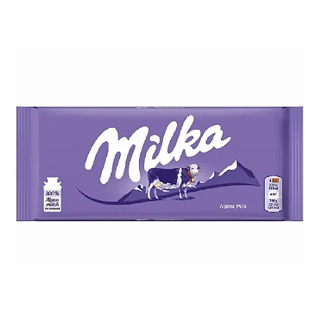 BARRA DE CHOCOLATE MILKA AO LEITE 90 GRAMAS