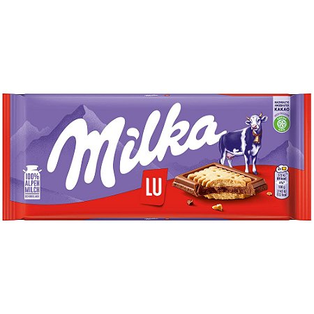 Chocolate Milka LU 87g – Barra com Biscoito Crocante