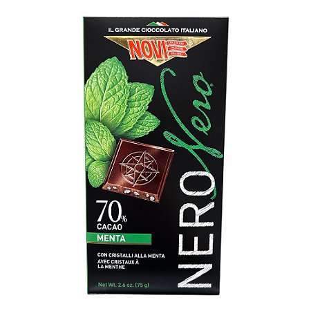 NOVI NERO 70% CACAO MENTA 75GR