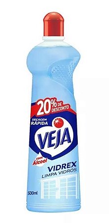 Limpador Para Vidros Veja Vidrex 500ml