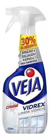 Limpa Vidros Spray Vidrex Cristal 500 Ml Embalagem Econômica
