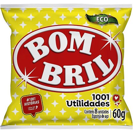 Esponja Aço Bom Bril Eco 60g 8 Unidades
