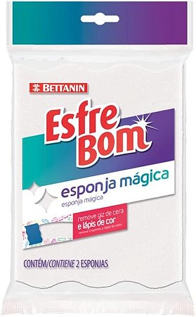 Bettanin Esponja Mágica Esfrebom Azul/Branco
