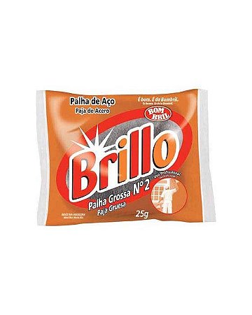 Palha De Aço Brillo Grossa N° 2 Bombril