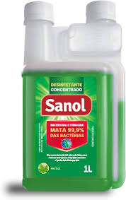 Desinfetante Concentrado Sanol  Bactericida e Fungicida 1L