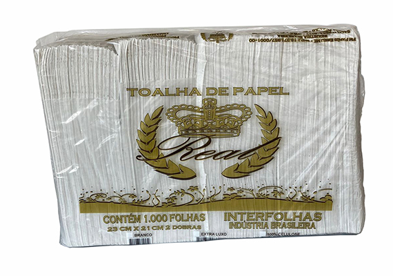 Papel Interfolha  100 % Celulose Real