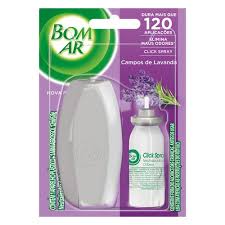 Aparelho e Neutralizador de Odores Campos de Lavanda Click Spray Bom Ar Blister 12ml