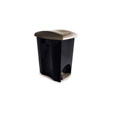 Lixeira Plástica com Pedal 7,0 Litros Preto EcoBlack Plasútil